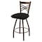 Holland Bar Stool Co 30" Swivel Bar Stool, Brnz Finish, Canter Espresso Seat X820 - alternate 1